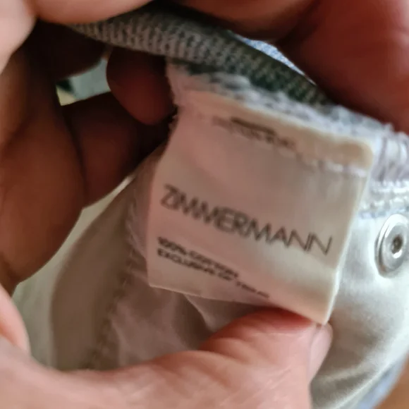 Zimmermann Denim 1 Faded Blue Distressed Knee Lenght with Waist Strap Belt Skirt - Picture 10 of 11